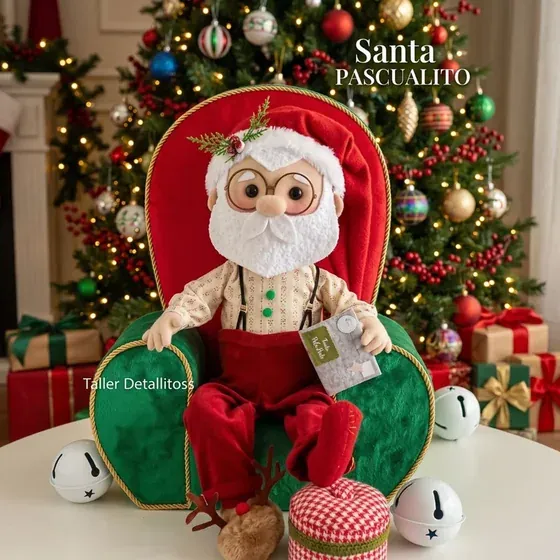 Santa Claus sentado en su sillón