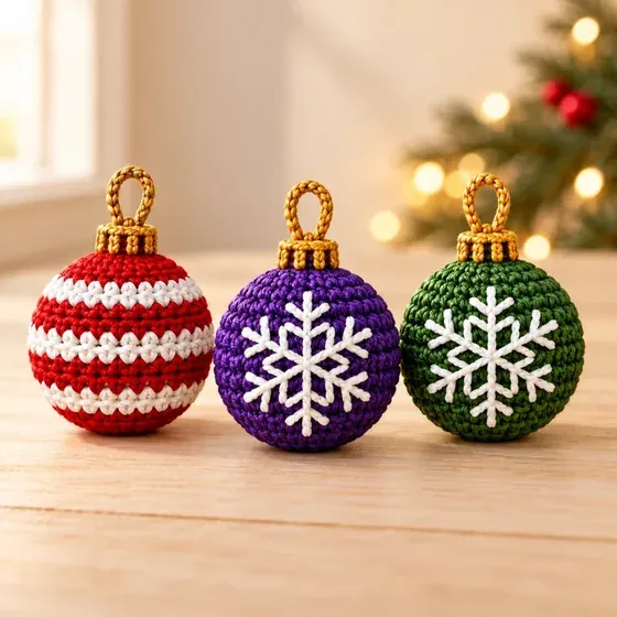 Tres bolas de Navidad