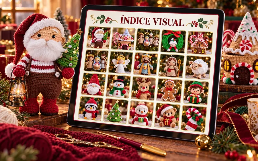 El Índice Visual de la colección abierto en una tablet